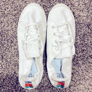 Never Worn Slip On White Sneakers